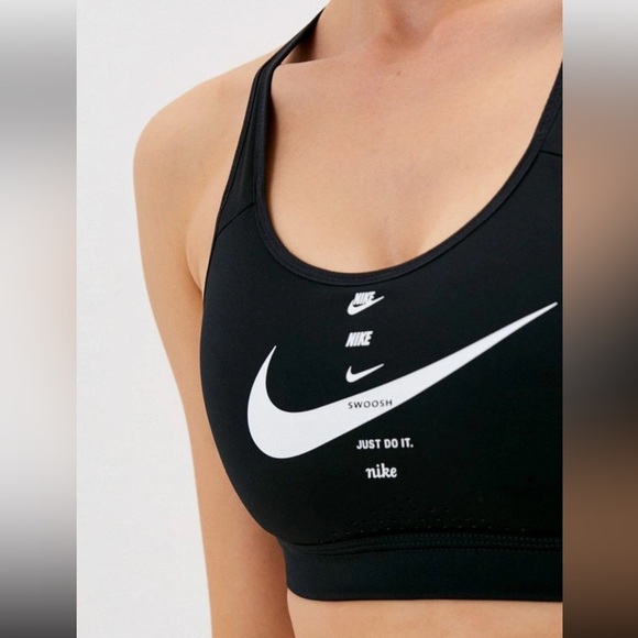 Nike Black Sports Bra with Racerback and Moisture-Wicking Fabric Sz S - Picture 12 of 12